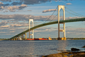 Newport Bridge in Rhode Island