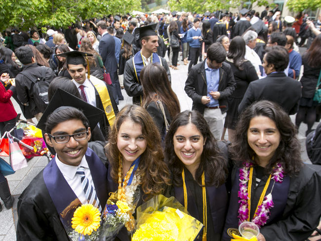 Graduates at this year's undergraduate commencement. Photo by Jim Block