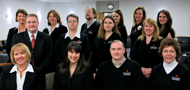 The Kelley Undergraduate Career Services Office staff. Photo courtesy of the Kelley School of Business