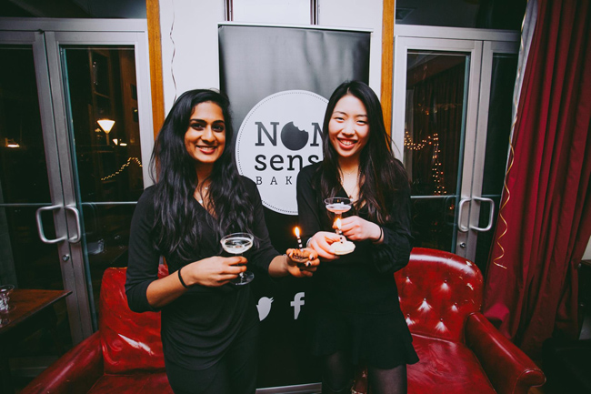 Roopa Shankar (left) and Alina Wong co-founded NOMsense bakery in their dorm rooms at the University of Pennsylvania. Courtesy photo