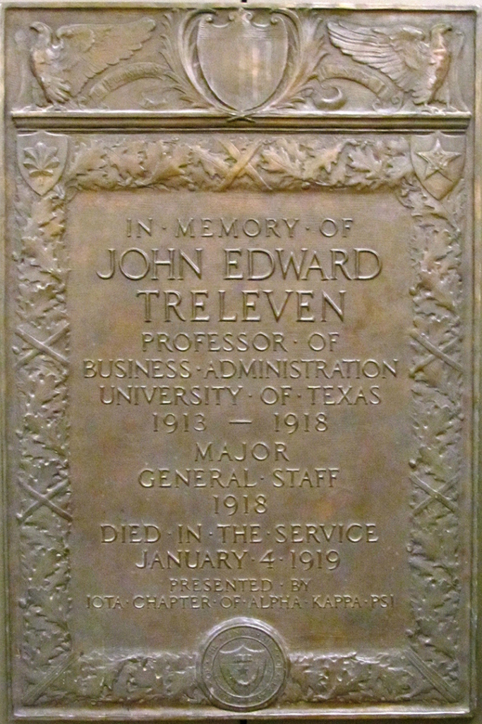 John Treleven Tablet.World War I