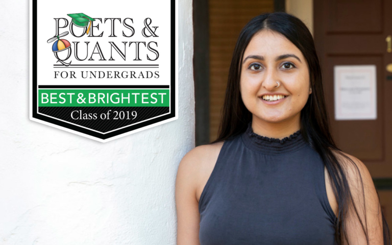 Poets&Quants For Undergrads - 2019 Best & Brightest: Jyotika Chandhoke ...