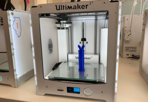Ultimaker brand 3D printer at MakerLab at Gies College of Business