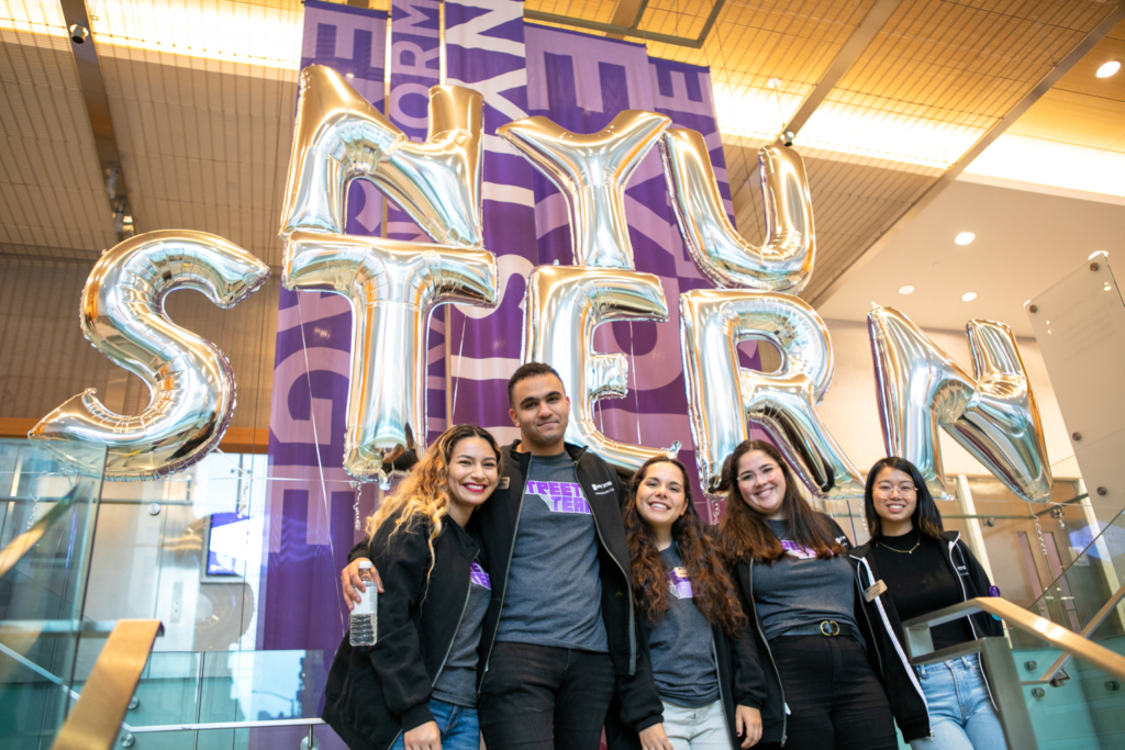 Students from New York University’s Stern School of Business