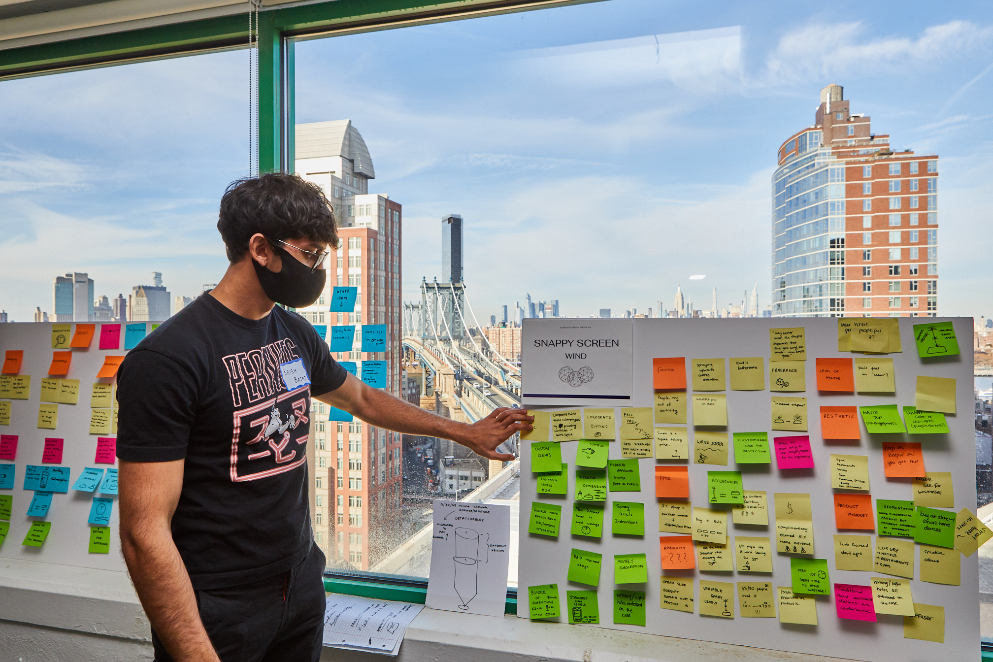 Students in NYU's first cohort of its four-year Business, Technology & Entrepreneurship degree used design thinking to tackle real-world business challenges facing NYC startups. (Courtesy photo)